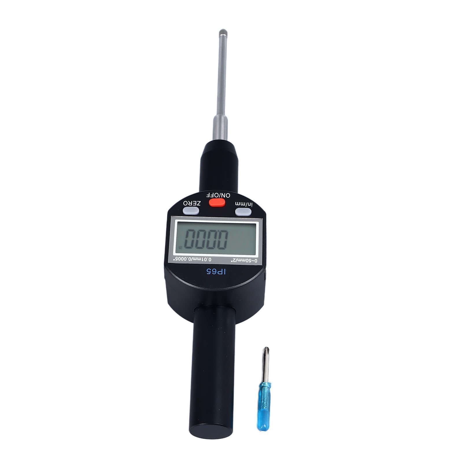 Indicador De Cuadrante Electrónico, Resolución De 0,01mm 0,0005pulgadas, Rango Medición 0 a 50 Mm 2 Pulgadas Ip65 Indicador De Prueba De Dial, Electrónico a Prueba De Agua Indicador De Dial Digital