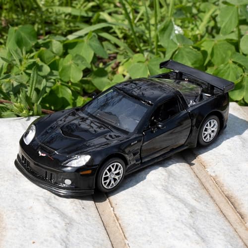 Auto Chevrolet Corvette C6R a escala 1:36 RMZ City Negro miniatura 7