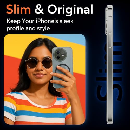 Image of Jkobi Lifetime Anti-Yellow MagSafe Compatible Clear Back Cover Case for Vivo Y39 (Sleek Hard Crystal | Shockproof and Camera Protection)