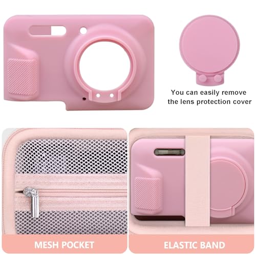 Funda para cámara Kodak PIXPRO FZ55 con cubierta de silicona y estuche rígido miniatura 7