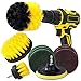 Produktbild Drill Brush 10 Stück Bürstenaufsatz Bohrmaschine Bohrbürsten Befestigung Scrubber Reinigung Kit für Felgen Küche Auto Badezimmer Barbecue