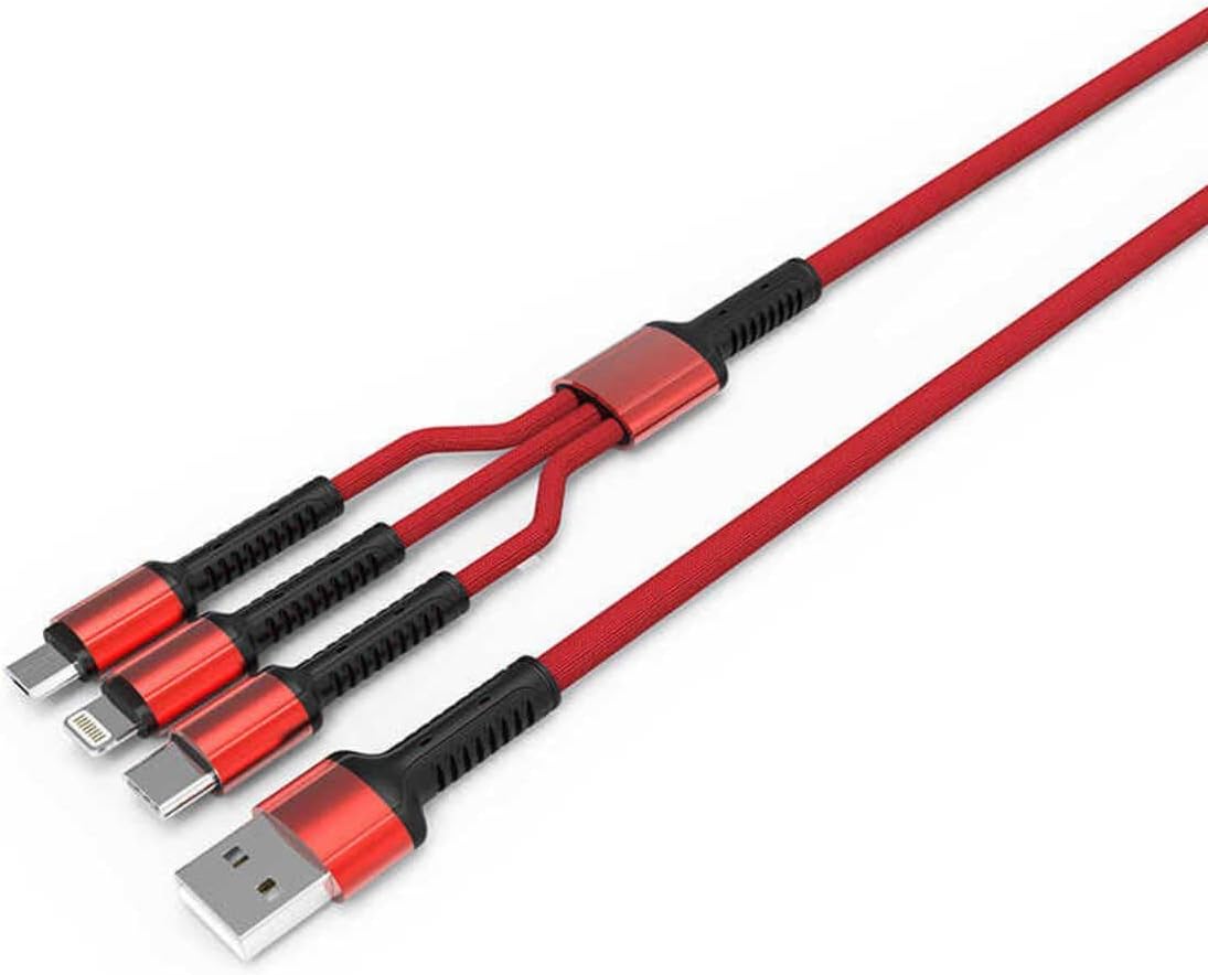 CONSTRAIN (3269) Kırmızı Kırmızı LC93 3 in 1 Usb Kablo- ile uyumlu