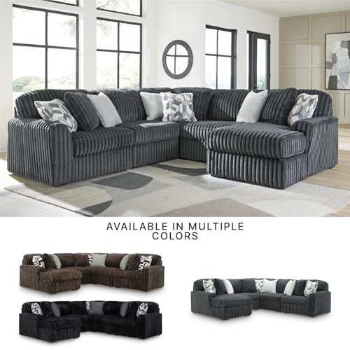 Image of Signature Design by Ashley 5-Piece U-Shaped Sectional with Chaise, Gray