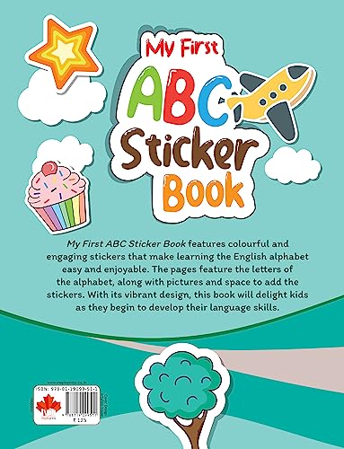 Image of My First Sticker Book - ABC Alphabet - Activity Book for Kids with 100+ stickers - Age 3+