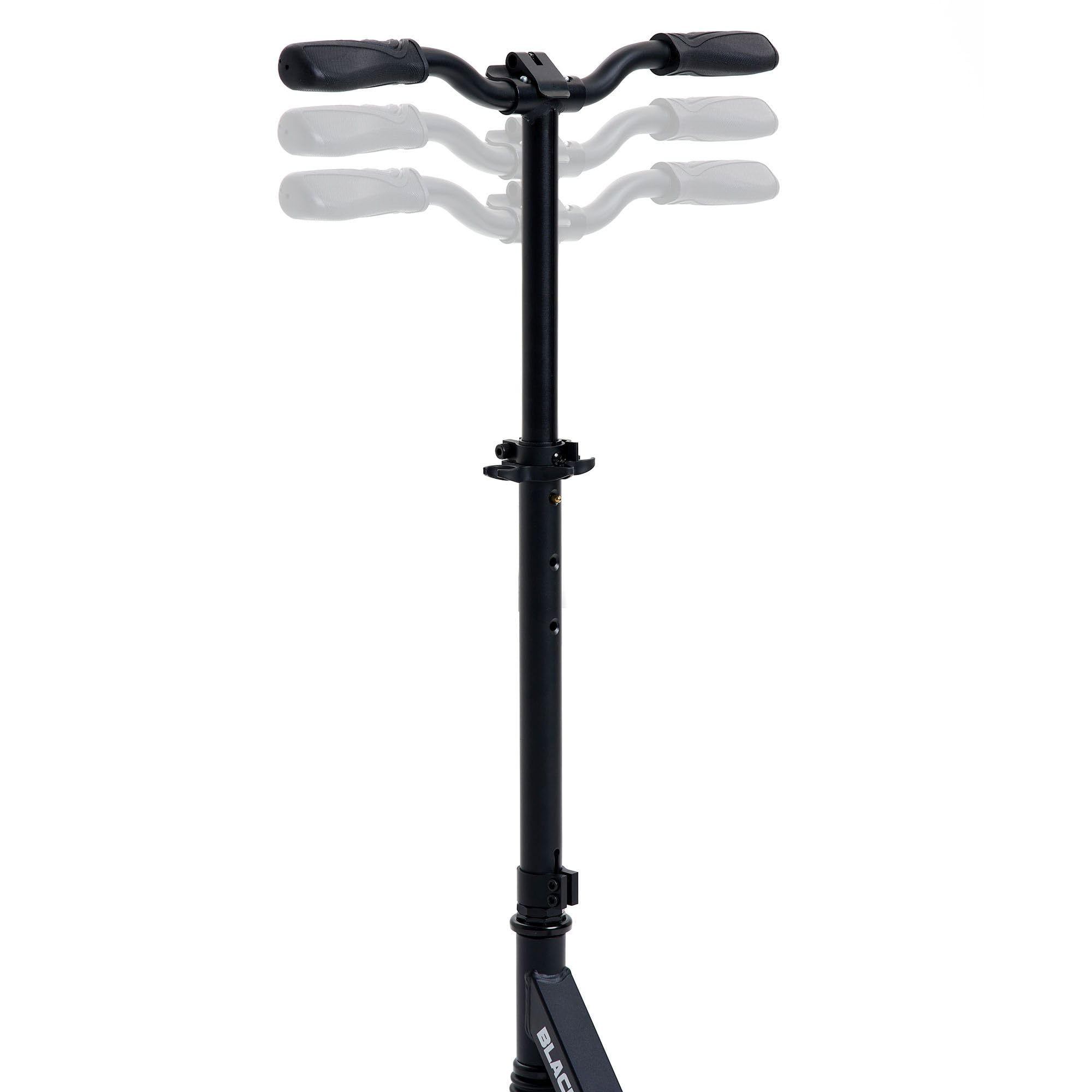BLACKWHEELS ZOOM Monopattino da Città – Ruote Grandi 200mm, Pieghevole, Ammortizzato, Manubrio Regolabile in Altezza, Telaio Leggero in Alluminio, Guida Confortevole su Ogni Superficie