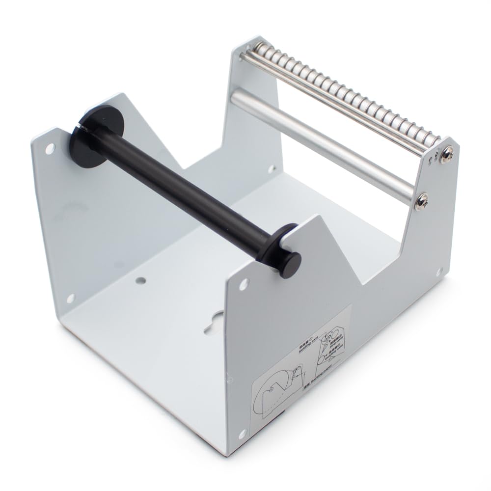 Toplionace Distributeur Manuel D'étiquettes pour Autocollants Thermosensibles de 10 à 120mm, Séparateur D'étiquettes à Codes-Barres Universel et Outil de Décollement à Largeur Réglable