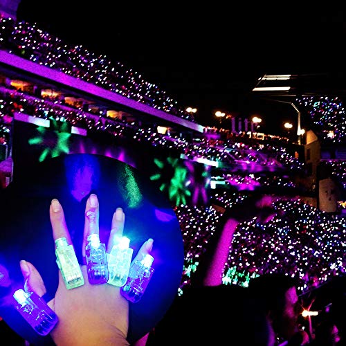 Novelty Place 80Pcs Led Party Finger Lights For Kids, Led Finger Flashlight Light Up Finger Ring Toys For Party Favor, Halloween, Raves, Concert Shows #TOP5