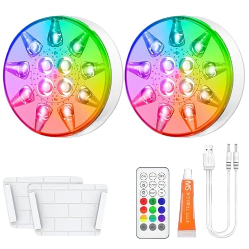 Projecteur étanche rechargeable LED avec télécommande de piscine
