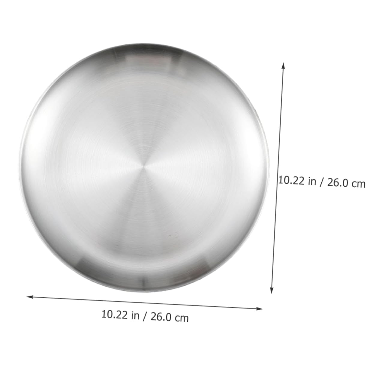 VINTORKY 6-piece Stainless Steel Boys and Girls Plates Camping Plates Dishwasher Toddlers Dinnerware Sturdy Metal Feeding