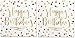 Happy Birthday Napkins (2 Sets of 20) - Fun Multi Color Confetti Polkadot Print with Metallic Gold Happy Birthday Message