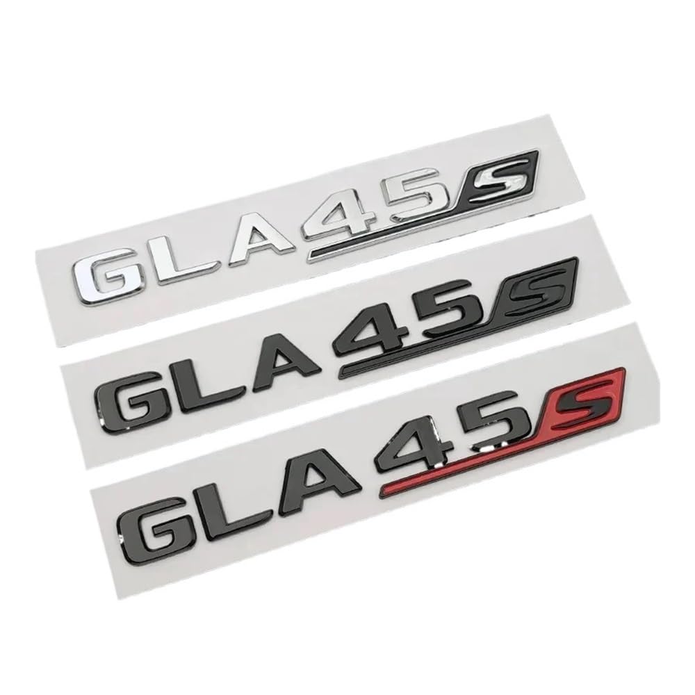 Badge GLA45S AMG usé ? Remplacez-le par ce logo de coffre arrière noir rouge pour Mercedes X156