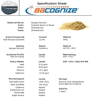 Nootropics Depot BaCognize Bacopa Monnieri Capsules | 300mg | 120 Count | Ayurvedic Herb | Natural | Supports Stress Management | Improves Memory, Cognition + Mood