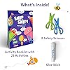 Skillmatics Scissor Skills Activity Book - Snip Snip, Easter Basket Stuffers, 25 Fun Cutting & Creative Activities for Toddlers, 2 Child-Safe Scissors, Felt Craft Kit, Gift for Kids Ages 3, 4, 5, 6, 7 #1