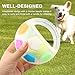 Qirvaten Dog Calming Ball with Handle, Interactive Football Shape Dogs Toy, Squeaky, The Mellow Dogs Strong Rubber Floating Ball for Water Play, Training, Outdoor Games(Color:White)