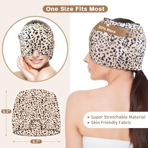 Image of ELEGAR Migraine Relief Cap - Hot & Cold Therapy Headache Cap for Migraine, Sinus & Tension Relief | Thermax Gel Ice Head Wrap for Instant Comfort & Relaxation - Reusable Migraine Cap for Men & Women - Multicolor (Migraines cap) (STAYLE A)