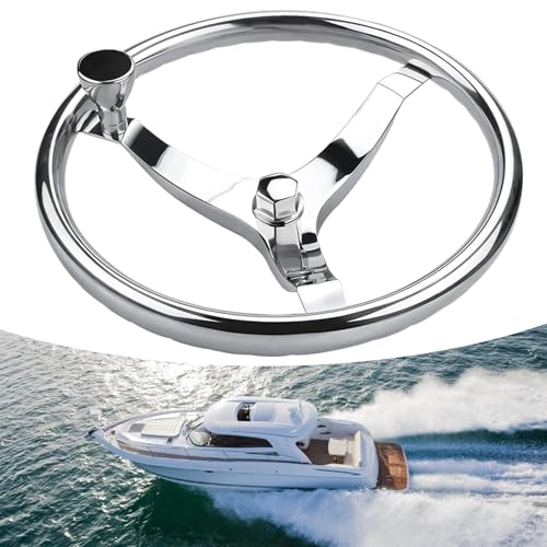 Volant de bateau en acier à 3 rayons pour le confort de votre yacht