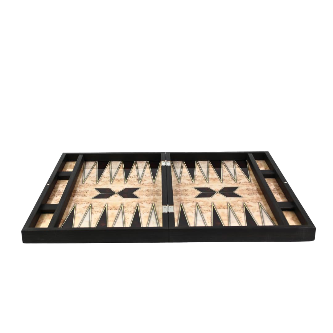 Ensemble de backgammon en bois 58,4 cm