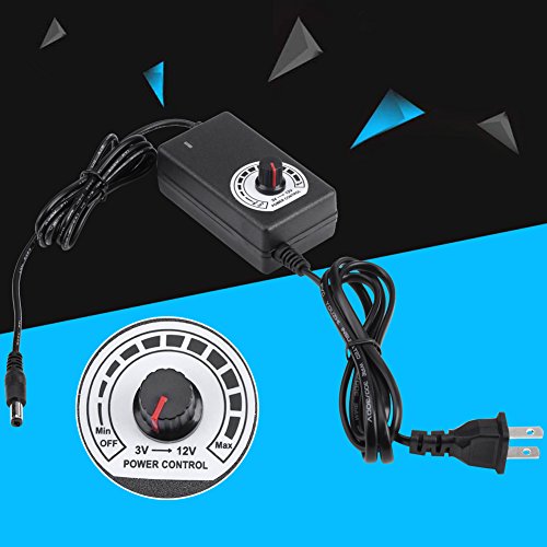 FTVOGUE-AC-to-DC-Adapter-Converter-3-12V-2A-Adjustable-Power-Supply-Motor-Speed-Controller-with-US-Plug