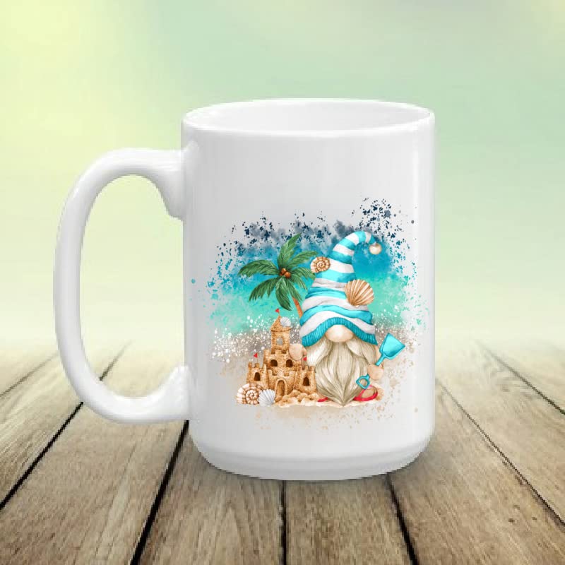 Miniatura 3 de Beach Gnome Sublimation Transfer - Gnome Sublimation Transfer, Summer Gnomes Sublimation, Gnomes, Gnome Transfer, Ocean Gnomes, ShirtMug (Adult
