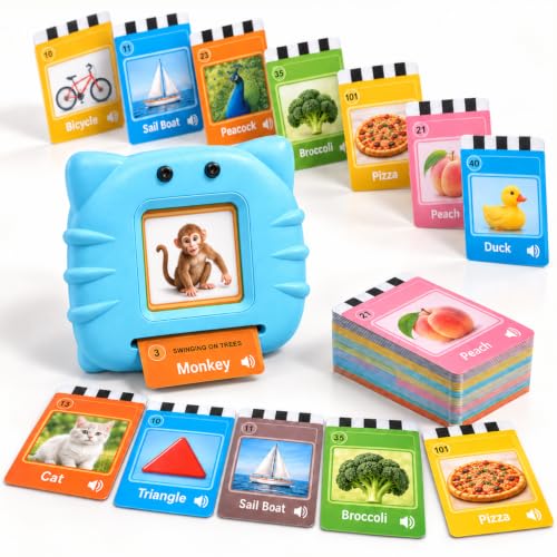 Image of Lifelong Talking Flash Cards for Kids | 122 Dual Side Audio Cards with Type C Rechargeable Talking Device | Vocabulary, Memory Interactive Learning Cards | Educational Preschool Toy for Kids 2-5 Yrs