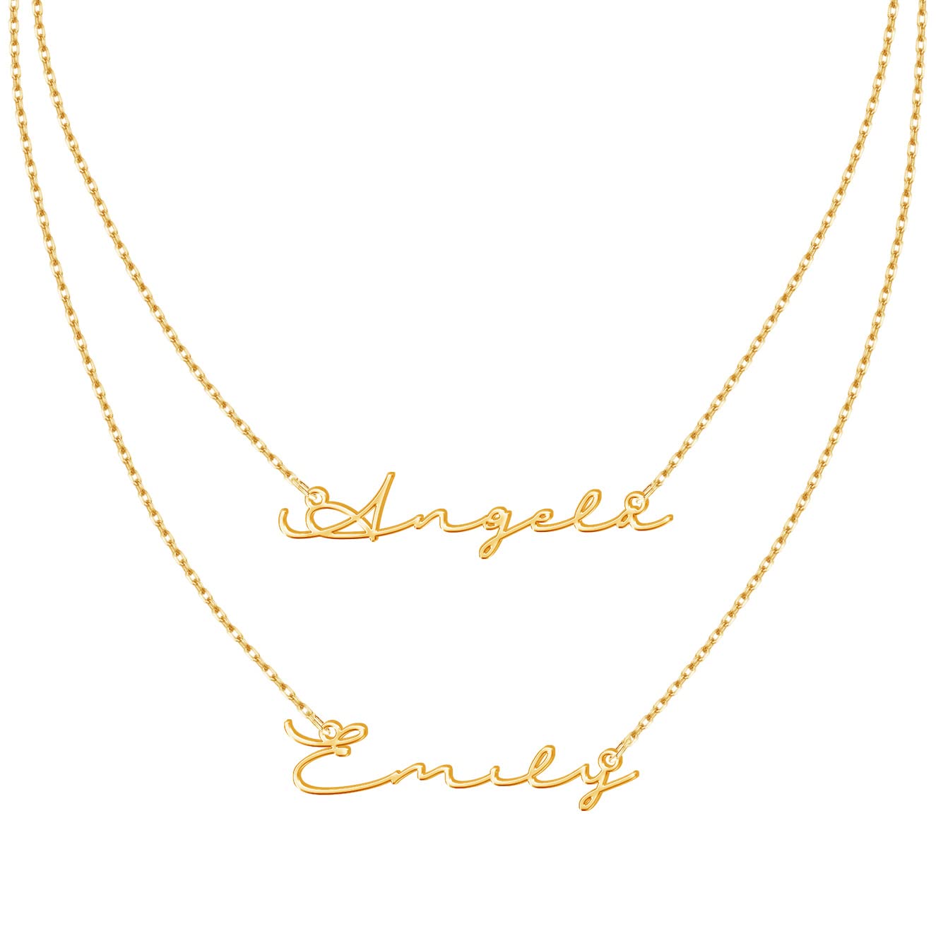 Custom Name Necklace for Women, Customized Nameplate Necklace Dainty Personalized Jewelry Gifts for Girlfriend, Mom