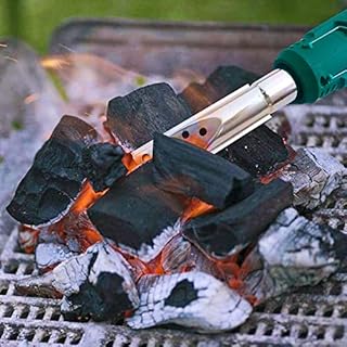 DWD® Electric Garden Weed Burner Wand- 2000W 2 Heat Settings up to 600°c - 2 Nozzles Extension Handle - No Gas Chemical Free 100% Safe BBQ Charcoal Lighter Garden, Patio, Driveway Weeding Tool Torch