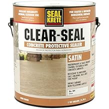 Seal-Krete 604001 Clear-Seal Satin Concrete Protective Sealer, Gallon, Clear