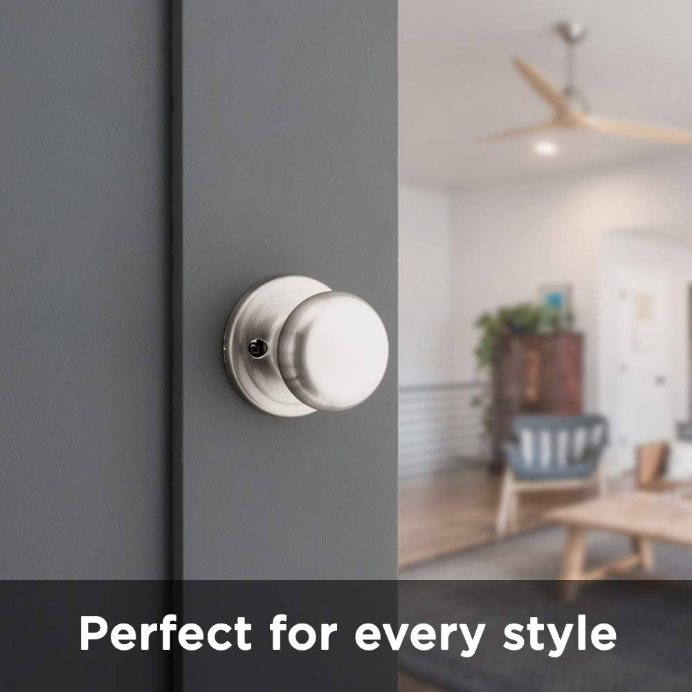 Kwikset Juno Interior Passage Door Knob, Handle For Closet
