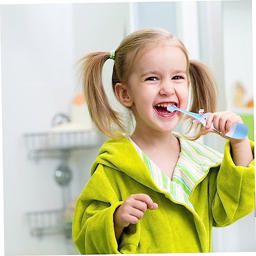 Zahnbürste Für Kinder – Elektrische Kinderzahnbürste in Cartoon-form Seidenborsten Ohne Griff – Babyzahnbürste Reisefreundlich 2 Farben – Bild 6