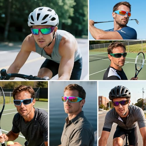 Image of Polarized Sports Sunglasses for Men Women,Driving Fishing