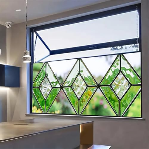 Vinilo decorativo para ventana con diseño verde 39.3x17.7 pulgadas miniatura 2