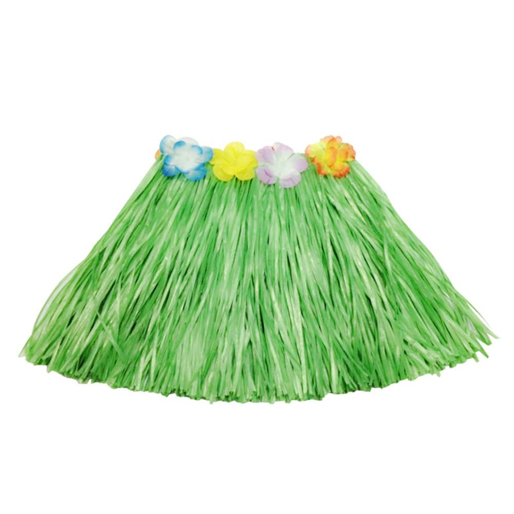 LKQBBSZ Grass Skirt Hawaiian Luau Hula Skirts Party Decorations Favors Supplies Grass Skirts for Kids Elastic Skirt
