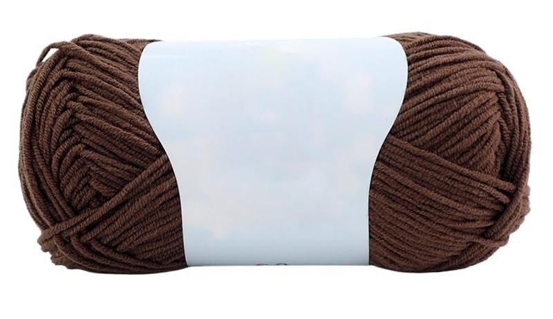 Fil de coton pour crochet lot de 5 écheveaux de 50g fil artisanal mélangé 4 brins doux