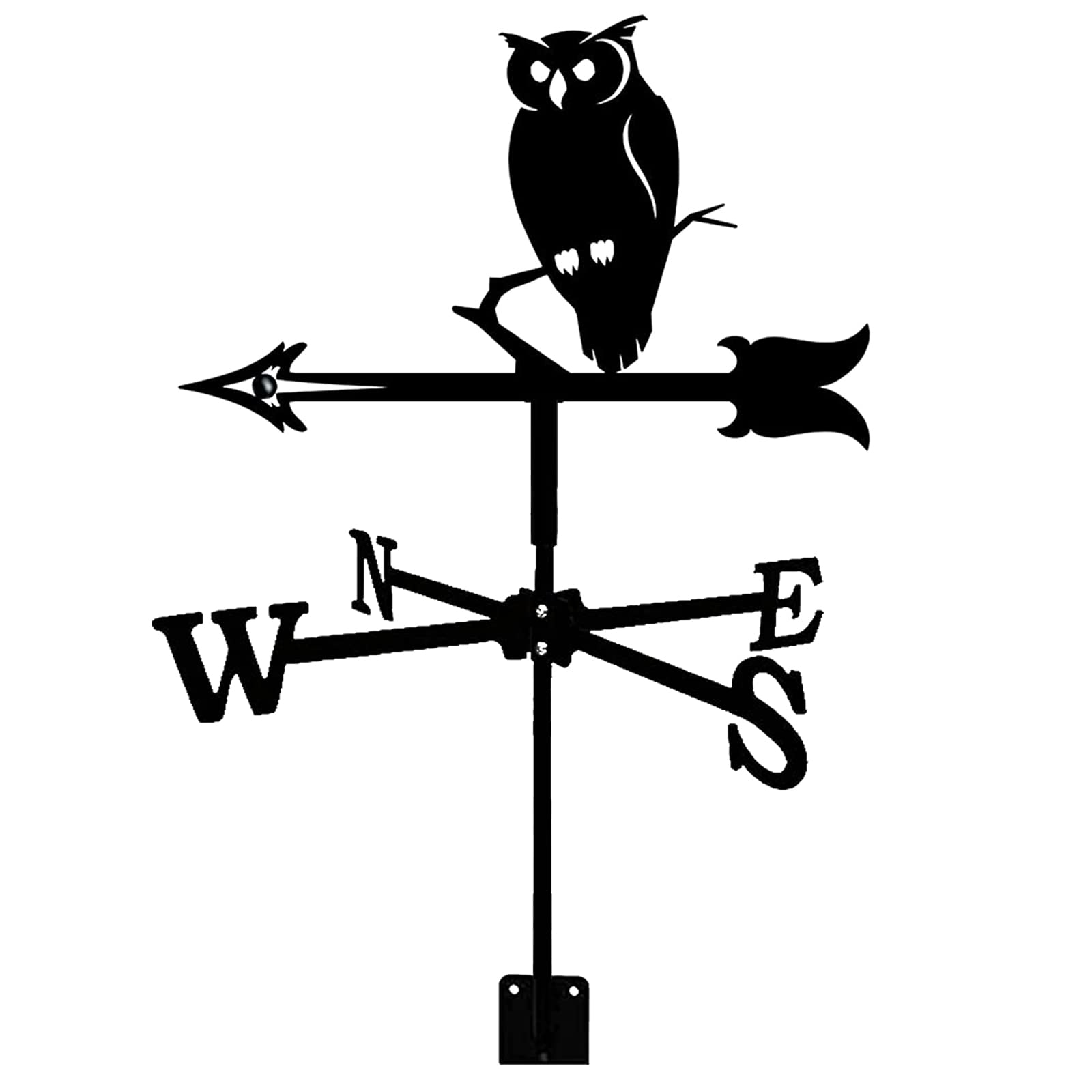 TAXXII wind vane Weathervane Roof Mount Weather Vane Yard Garden Scene Decor Wind Direction Indicator with Ornament Weathercock Measuring Tool (E)