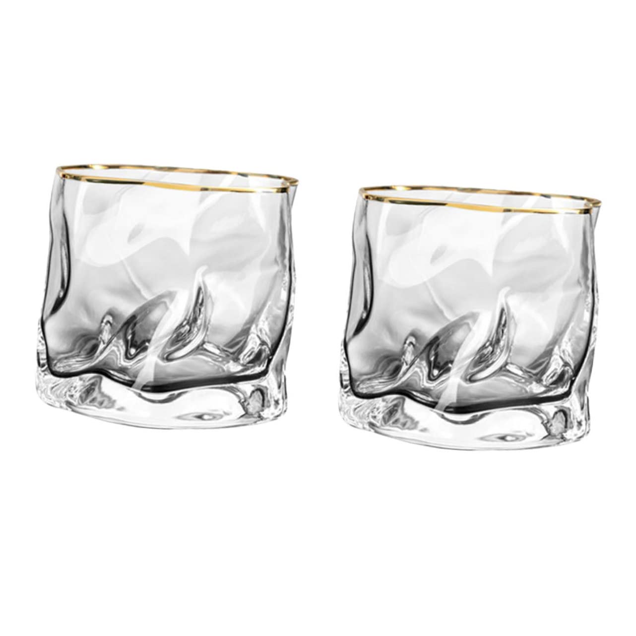 2piezas Vasos De Vidrio para Whisky De Copa De Vino y Cerveza Bebida Transparente para Bar y Hogar para Fiestas y Reuniones
