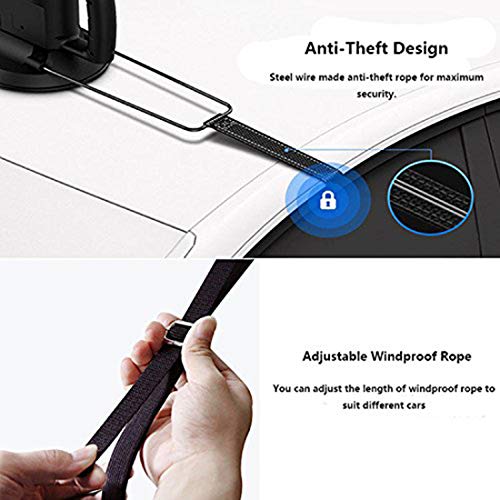 Semi-Automatic Automobile Protection Umbrella, Tent Movable Carport, Folded Car Protection Umbrella Sunproof Sun Shade, Universal(138''X72'')