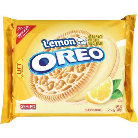 Lemon Flavor Creme Oreo Sandwich Cookies by