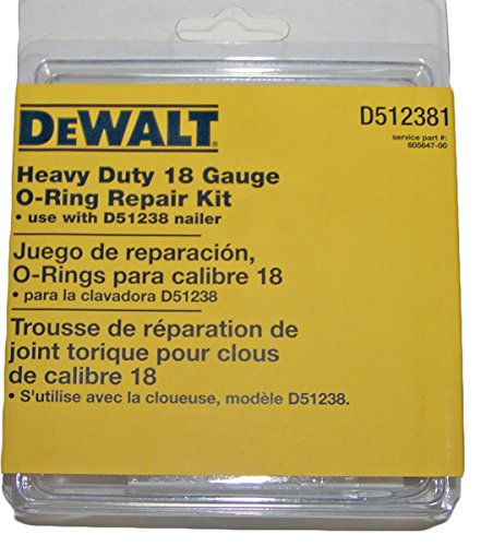 Dewalt D512381 18 Gauge Brad Nailer O Ring Service Kit