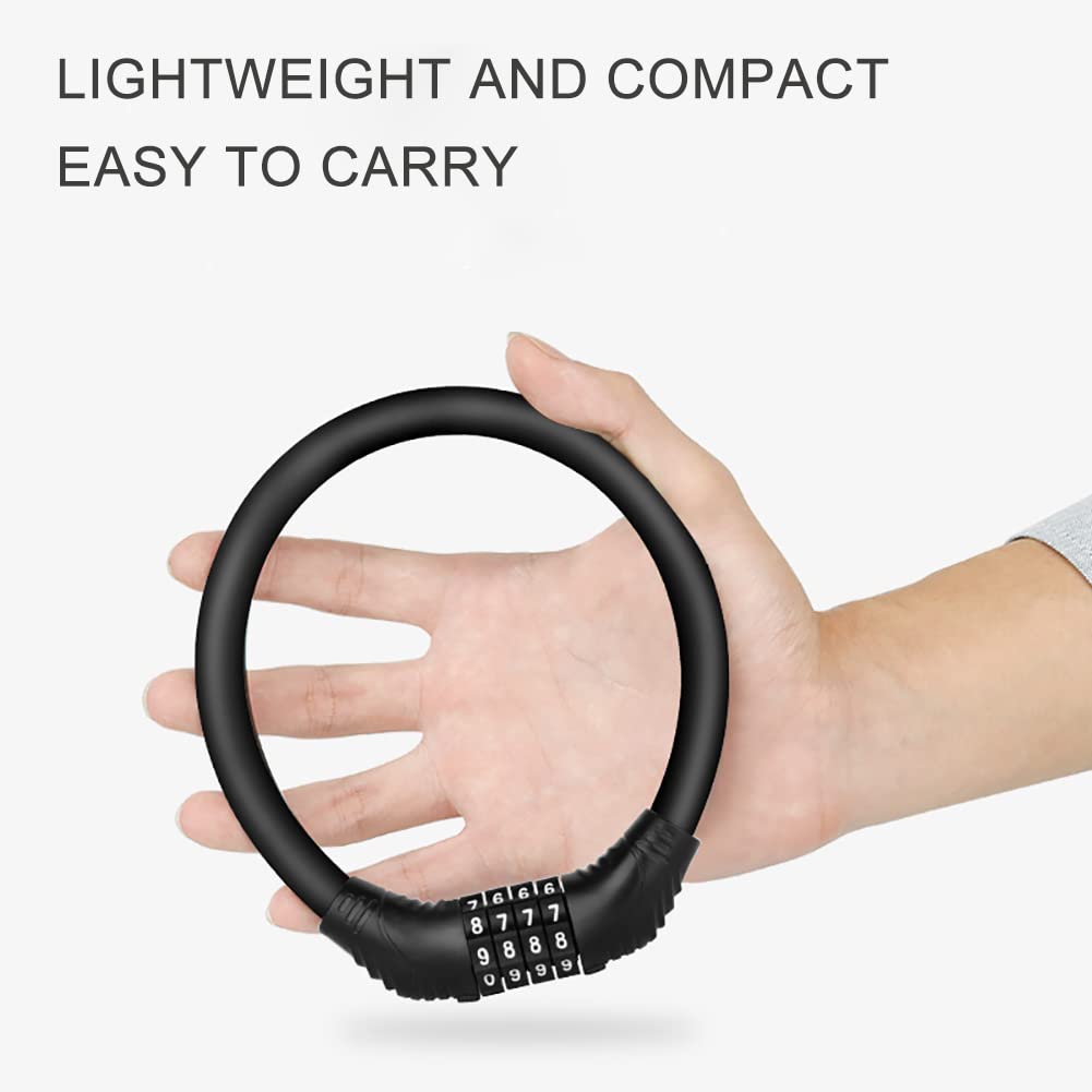 Lucchetto Bici A Codice 4 Cifre - Antifurto Leggero Per Biciclette, Scooter E Passeggini - Foto 11