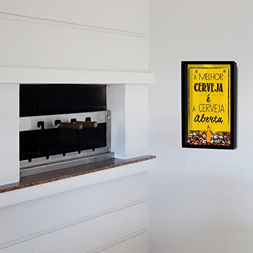 Quadro Porta Tampinhas Cerveja Aberta