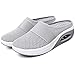 Eogrokerr - Pantofole morbide da donna, in rete, ortopediche, a forma di cuscino d'aria, Grigio, 39 EU