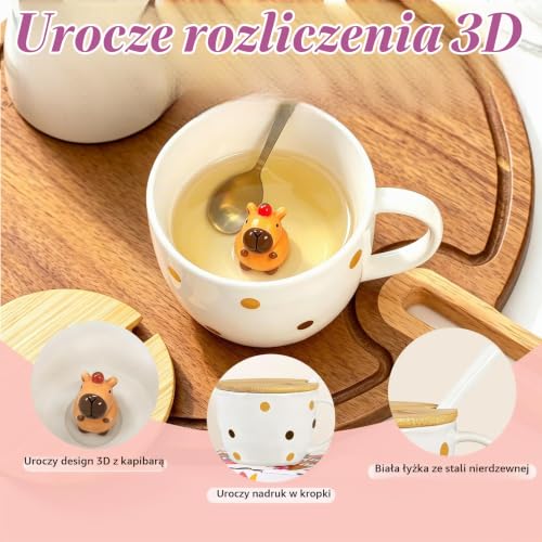 Prezenty dla kobiet Capybara kubek spersonalizowany prezent urodzinowy