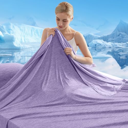 Marchpower Arc-Chill Cooling Blanket for Hot Sleepers,Q-MAX0.5 Cooling Blanket, Instant Cool to Touch Summer Blanket, Breathable Lightweight Temperature Regulating Blanket for Night Sweats