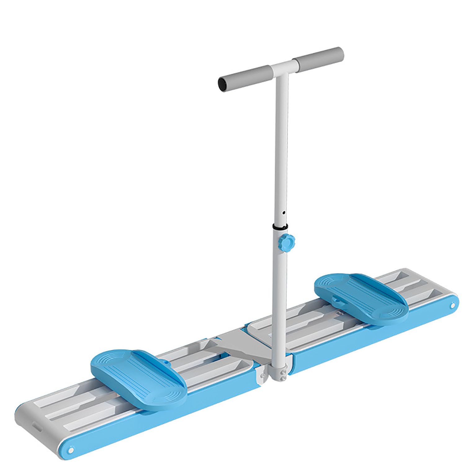 Ski-Trainingsgerät, Indoor-Skisimulator Mit Abnehmbaren Armlehnen Und Verdickten, Verbreiterten Pedalen, Anti-Rutsch-Streifen Verbessern Die Tragfähigkeit, Faltbares Design Für Das Fitnessstudio