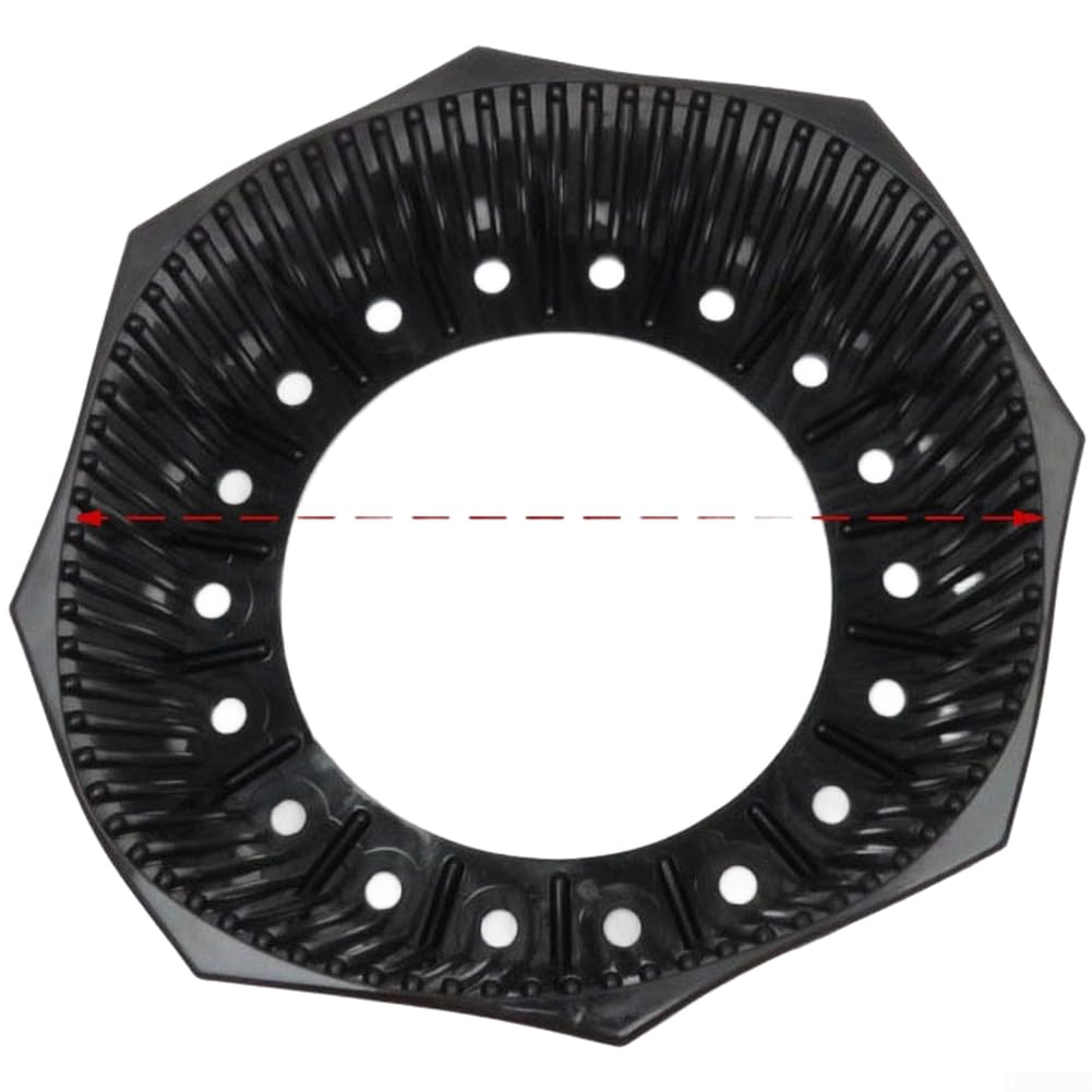 Aluminum Alloy Cylinder Base Boot for Scuba Diving Tanks For 4L 6L 8L 12L 15L with High Elastic Rubber Shock Absorption (For 8-12L)