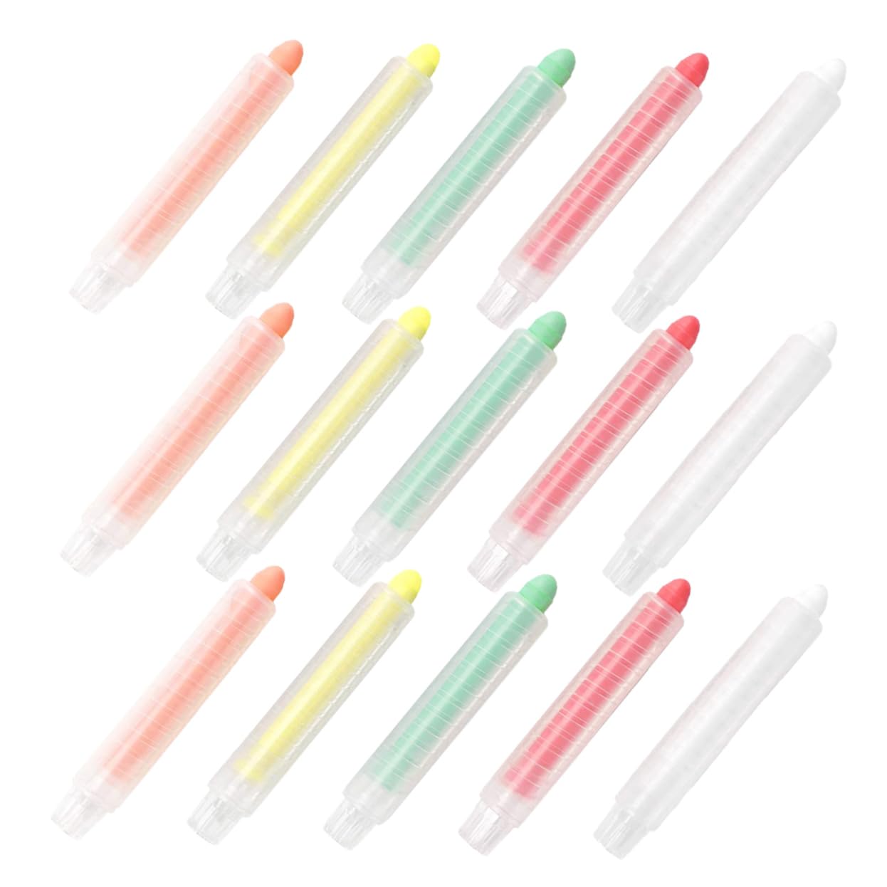 ARTIBETTER Teacher's Chalk Set 3 Packs of Easy to Clean Chalk for Chalkboard Sidewalk Art