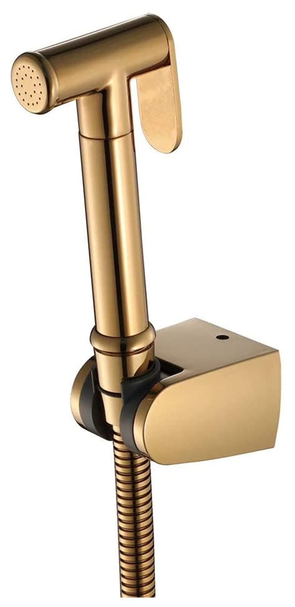 Shattaf bidé manual negro y dorado ToiletSprayer TOI para pañales