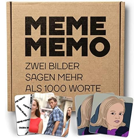 MEME-MEMO Memo Spiel MEMES I Partyspiel & JGA mit den berühmtesten & coolsten Memes aus dem Internet | Legekartenspiel mit 54 Karten I Geschenk Teenager Cover