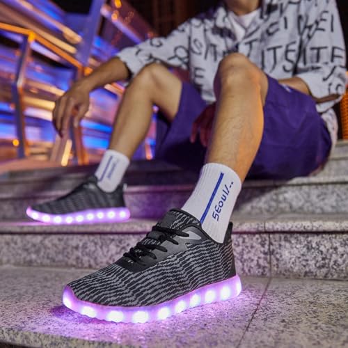 Image of Light Up Shoes for Women Men, LED Sneakers USB Charging Unisex Adult Glow Party Cool Dancing Shoes