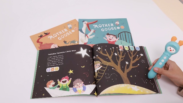 Alilo Talking Pen Learning Set For Toddlers 2-6 - Interactive Audio Books & Flash Cards Educational Toy